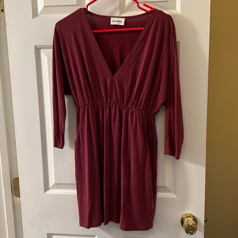 Maroon Tunic Dress